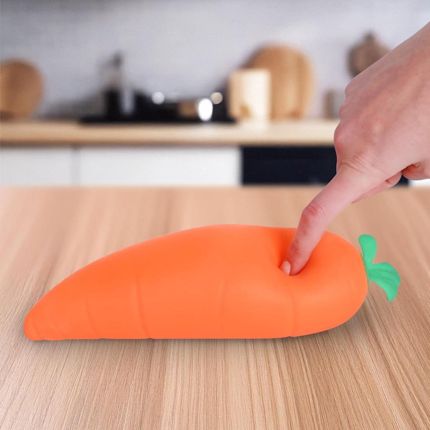 Giant Carrot Squishy – Jumbo 11.5" Stretchy Sensory Toy