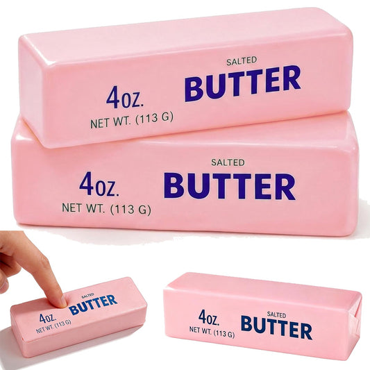 Pink Butter Squishy – Slow Rising Salted Butter Stress Toy