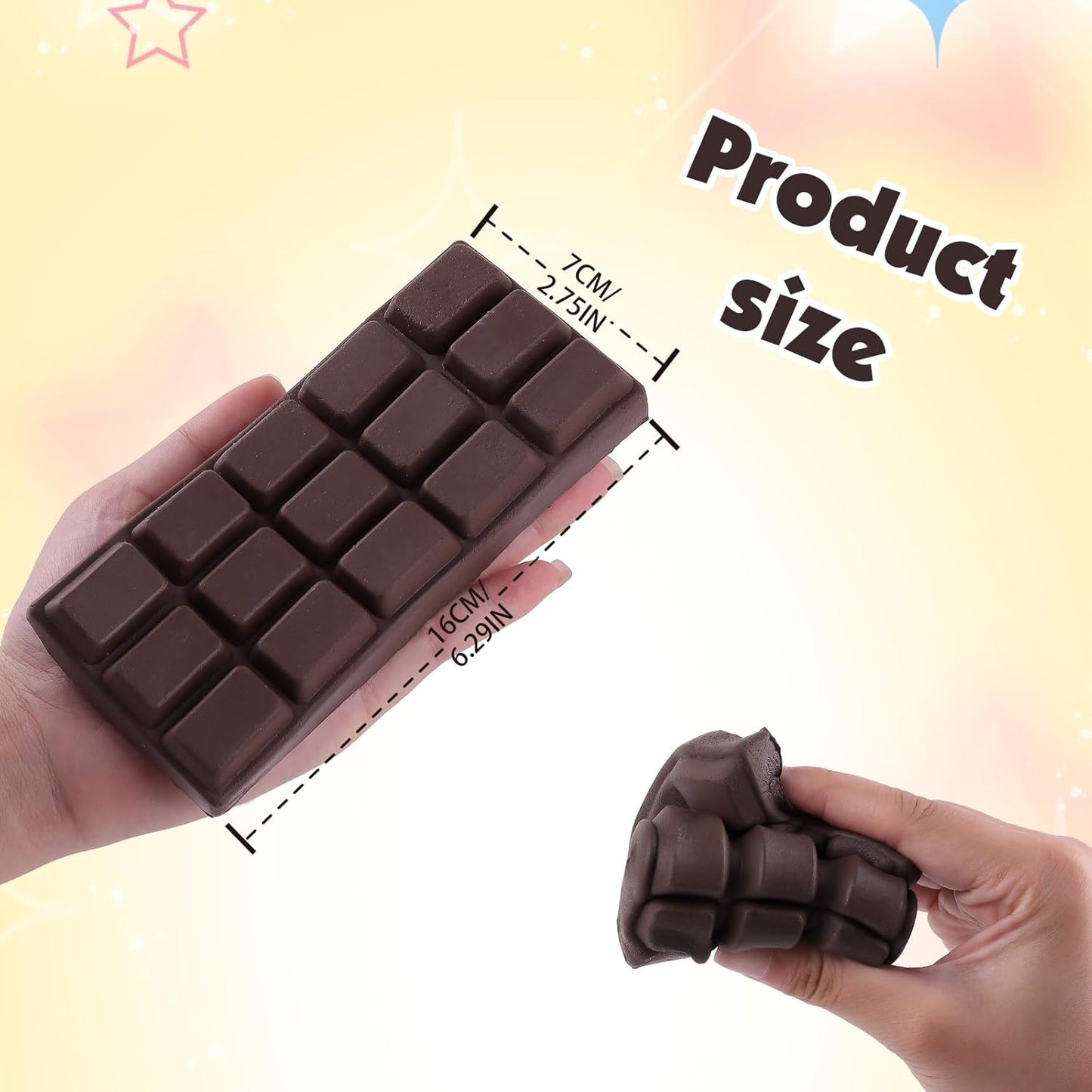 Chocolate Bar Squishy – Giant Slow Rising Squeeze Toy