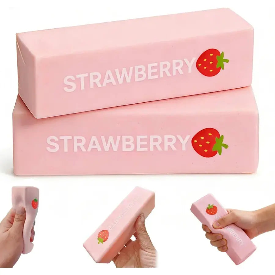 Strawberry Butter Squishy – Slow Rising Pink Butter Stick