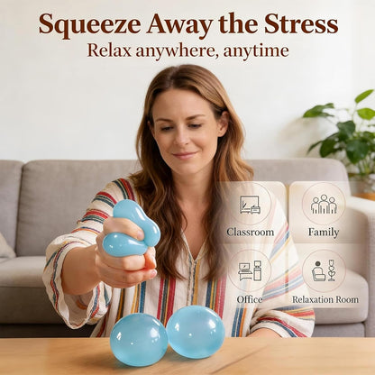 Blue Coconut Oil Squishy Ball – Slow Rising Stress Ball