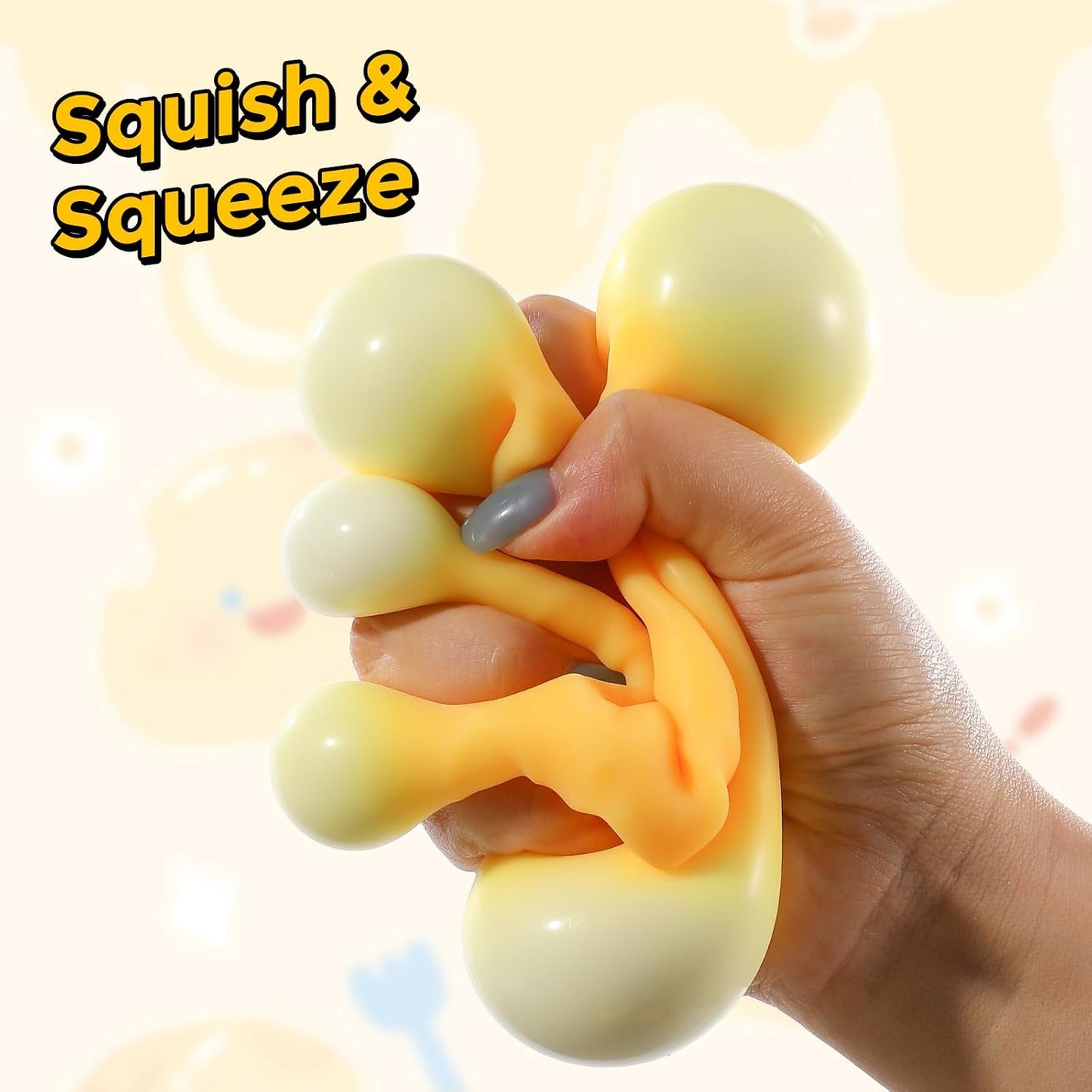 Cheese Block Squishy – Slow Rising Emmental Squeeze Toy