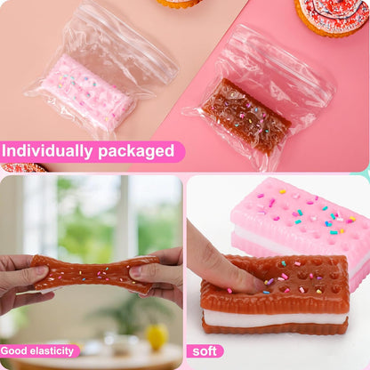 Ice Cream Cookie Sandwich Squishy – 2-Pack Squeeze Toys