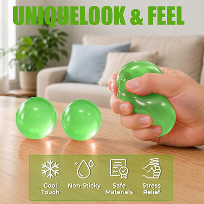 Green Coconut Oil Squishy Ball – Slow Rising Stress Ball