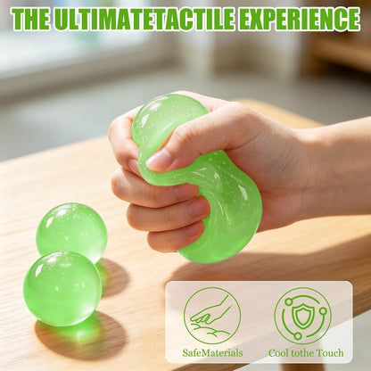 Green Coconut Oil Squishy Ball – Slow Rising Stress Ball