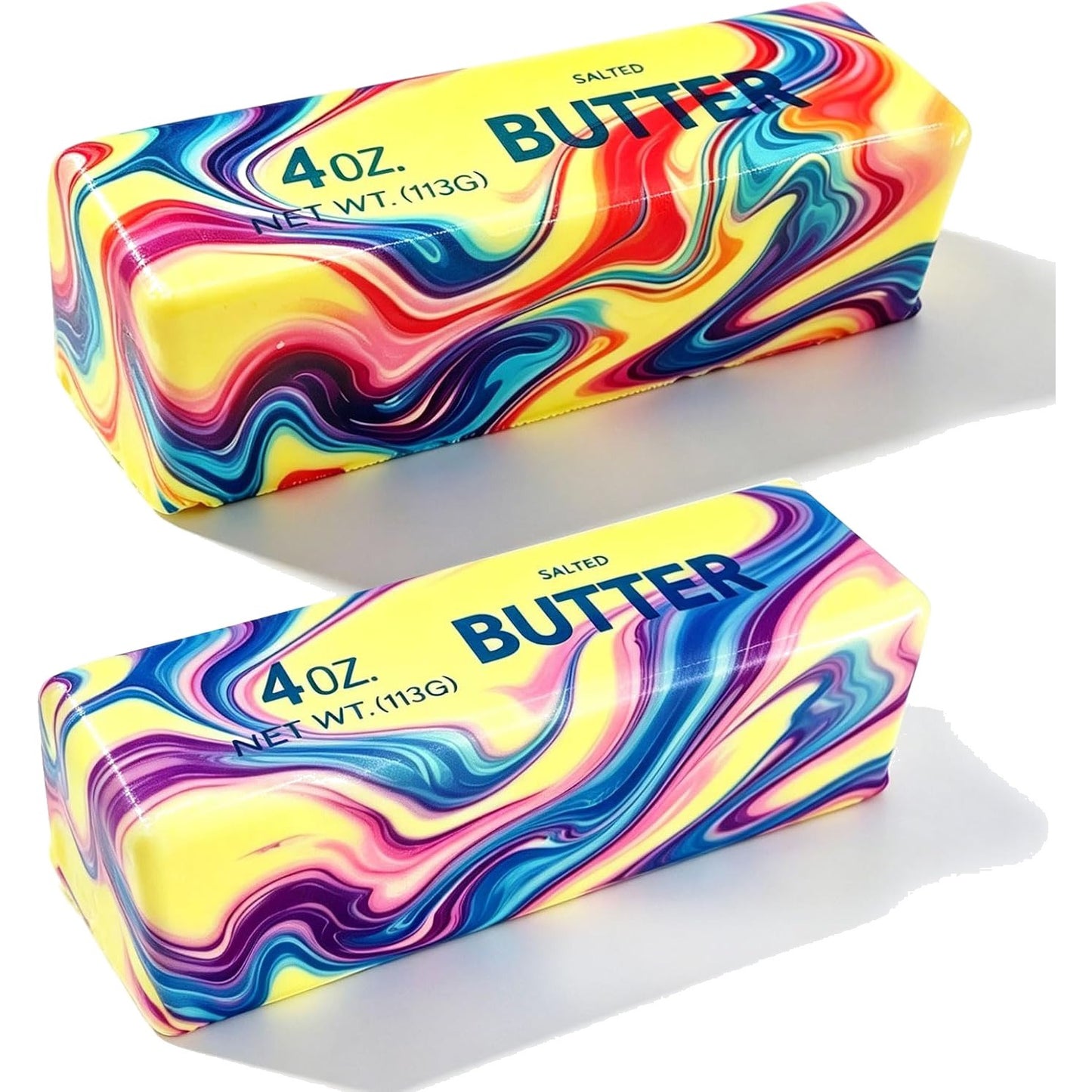 Marble Swirl Butter Squishy – Slow Rising Butter Stick