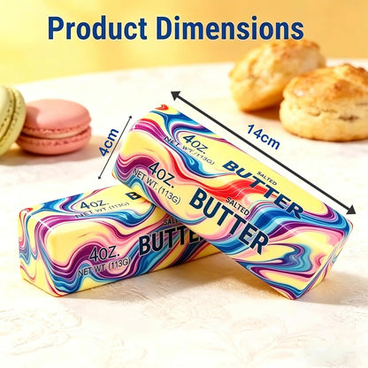 Marble Swirl Butter Squishy – Slow Rising Butter Stick