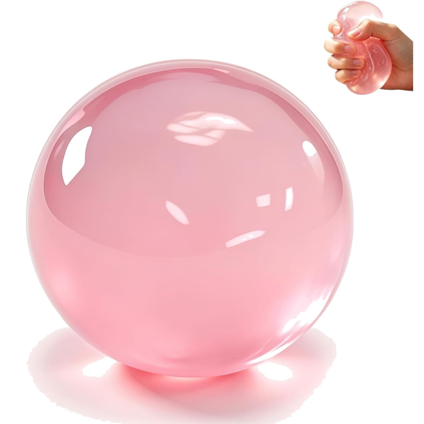 Pink Coconut Oil Squishy Ball – Slow Rising Stress Ball