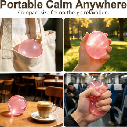 Pink Coconut Oil Squishy Ball – Slow Rising Stress Ball