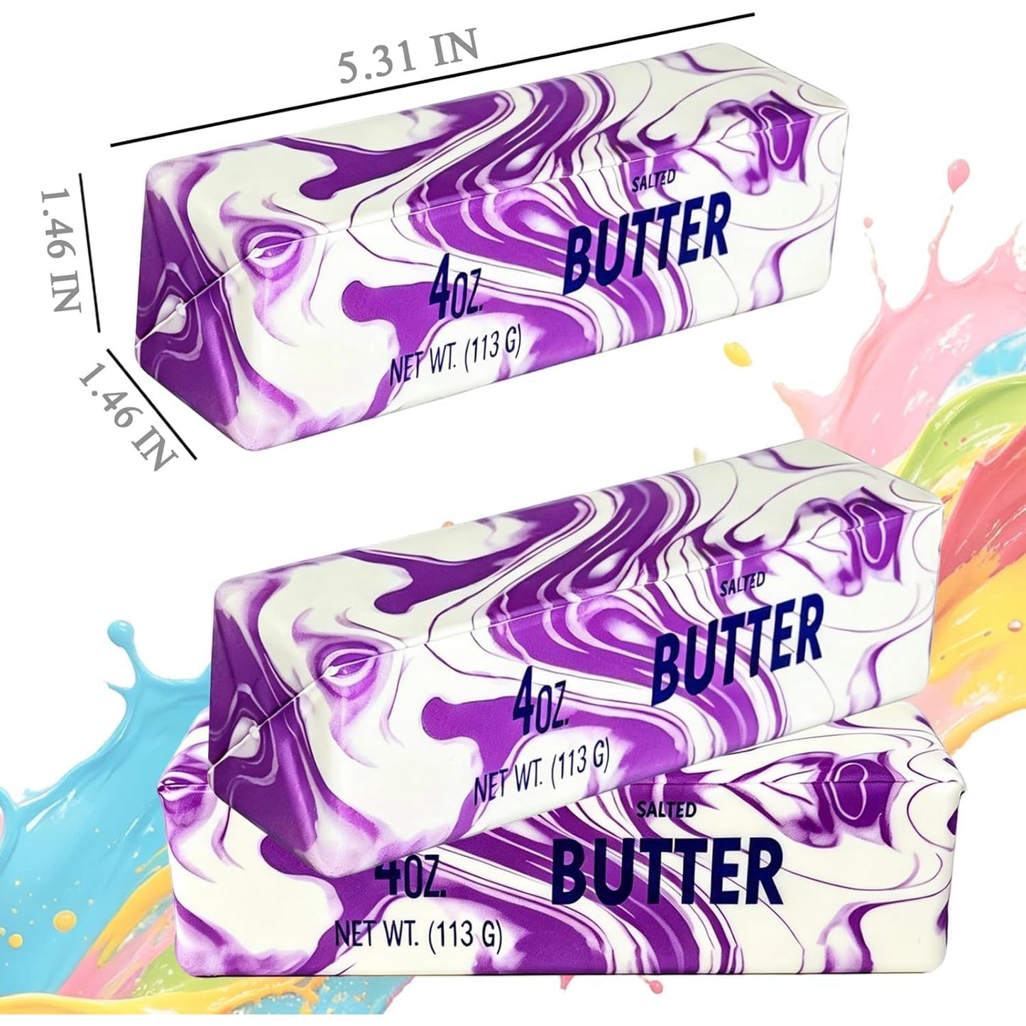 Purple Swirl Butter Squishy – Slow Rising Butter Stick