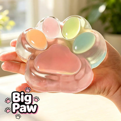 Rainbow Cat Paw Squishy – Jumbo 5" Slow Rising Squeeze Toy