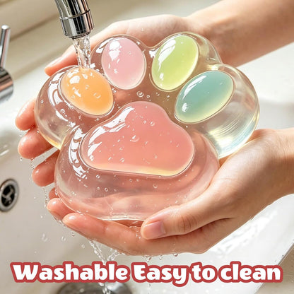 Rainbow Cat Paw Squishy – Jumbo 5" Slow Rising Squeeze Toy