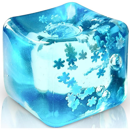 Snowflake Ice Cube Squishy – Slow Rising Sensory Squeeze Toy
