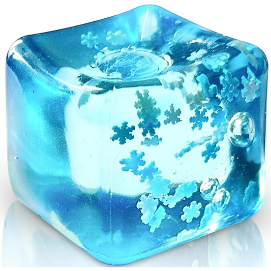 Snowflake Ice Cube Squishy – Slow Rising Sensory Squeeze Toy