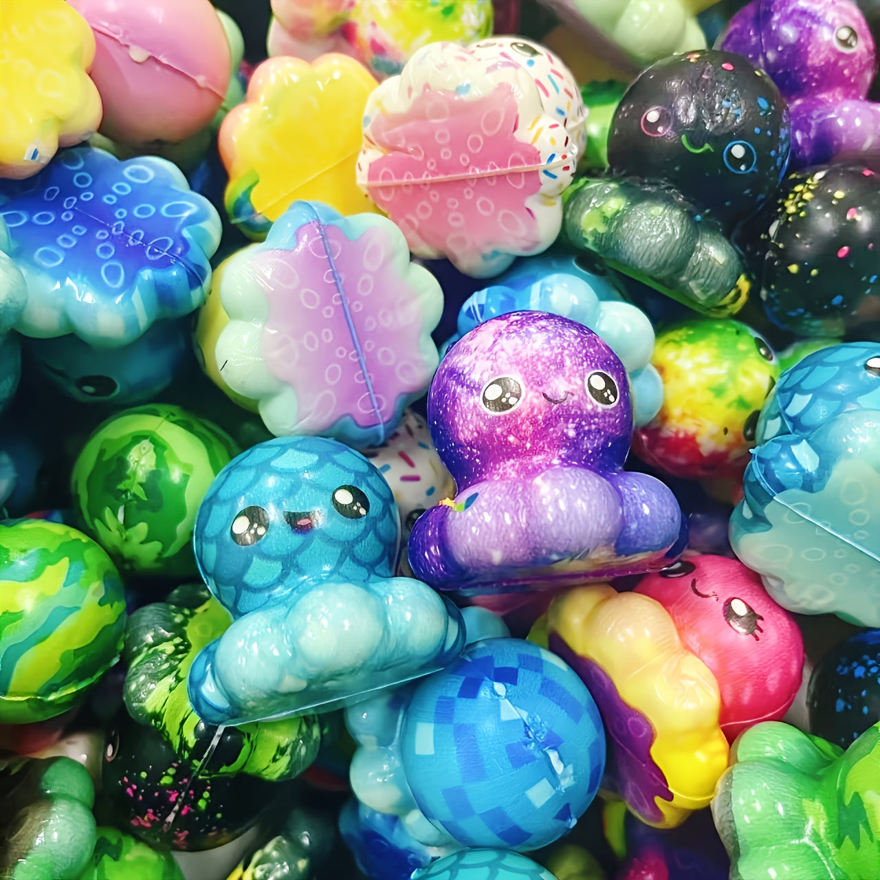 Mini Octopus Squishy 30-Pack – Slow Rising Fidget Toys