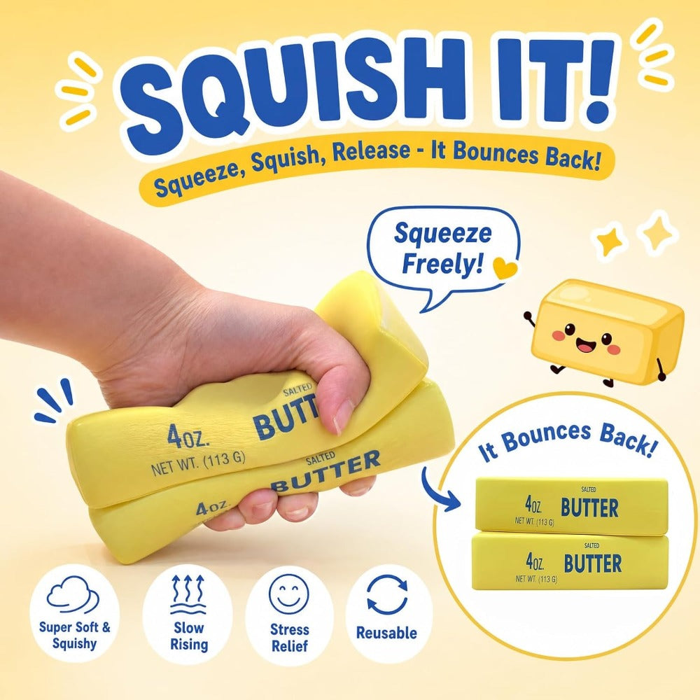 Butter Stick Squishy – Slow Rising Butter Squishy Toy