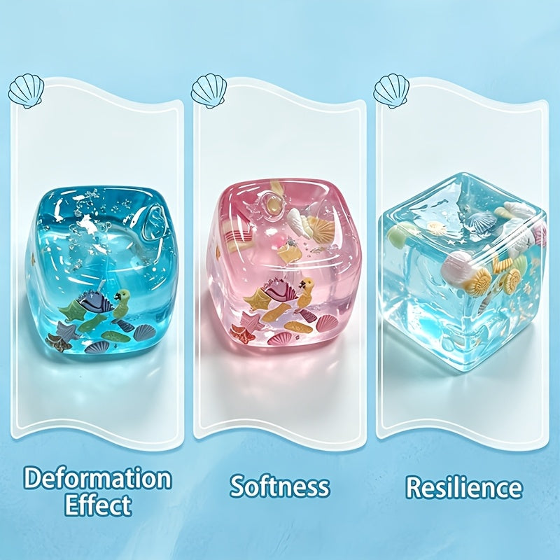 Ocean Gel Squeeze Cubes – 3-Pack Marine Stress Toys