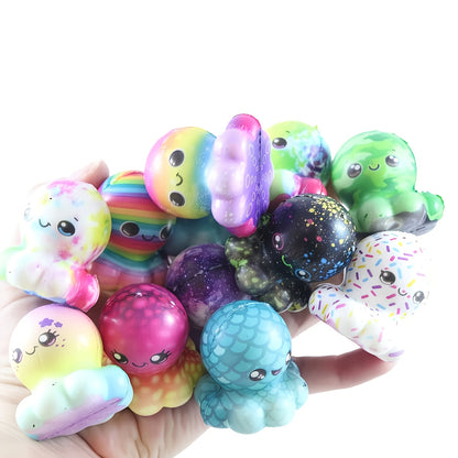 Mini Octopus Squishy 30-Pack – Slow Rising Fidget Toys