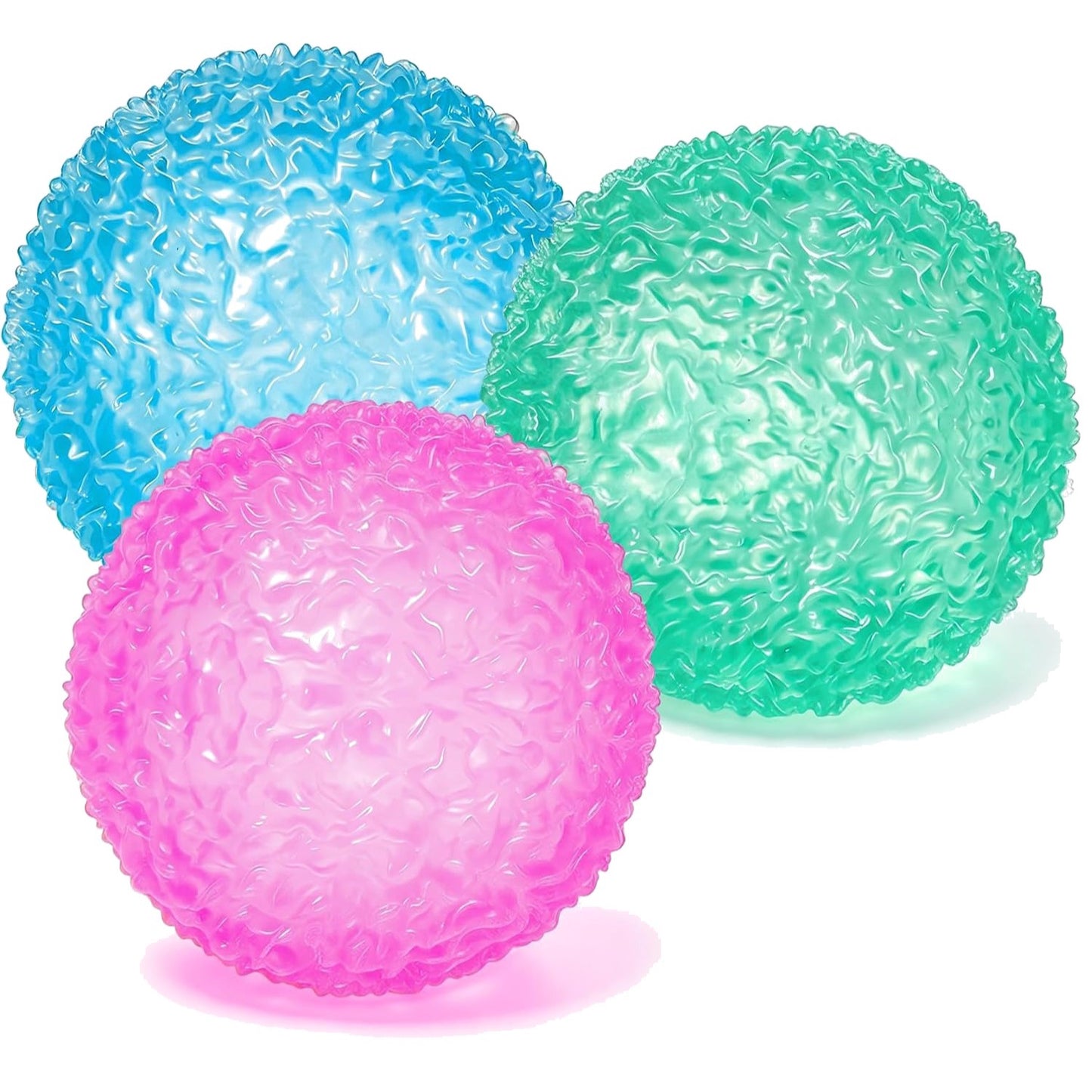 Textured Gel Stress Balls – 3-Pack Sensory Squeeze Toys