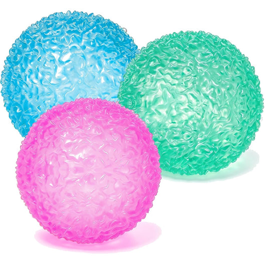 Textured Gel Stress Balls – 3-Pack Sensory Squeeze Toys